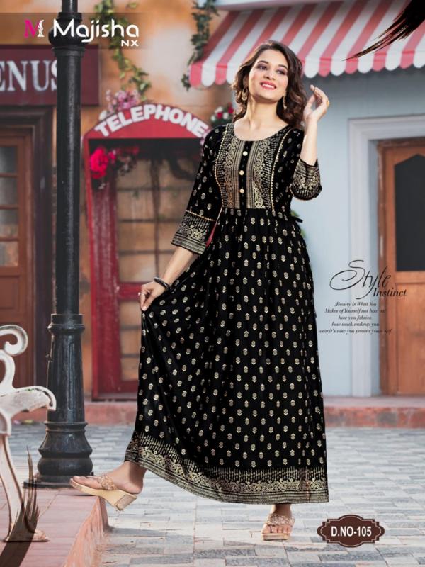 Majisha Nx Srivalli 1 Fancy Rayon Long Kurti 